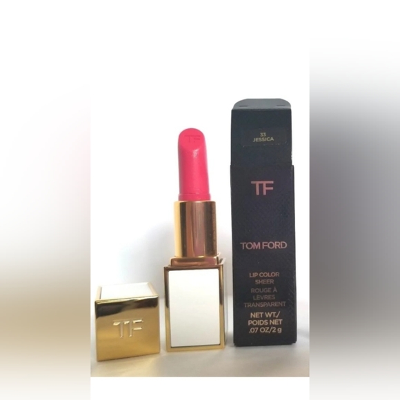 TOM FORD Lip Color Sheer Rouge A Levres 0.07 oz Mini Lipstick 33 JESSICA - Picture 5 of 9